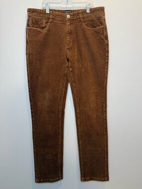 Frank And Oak The Brunswick Brown Corduroy Slim Fit Pants 32x32